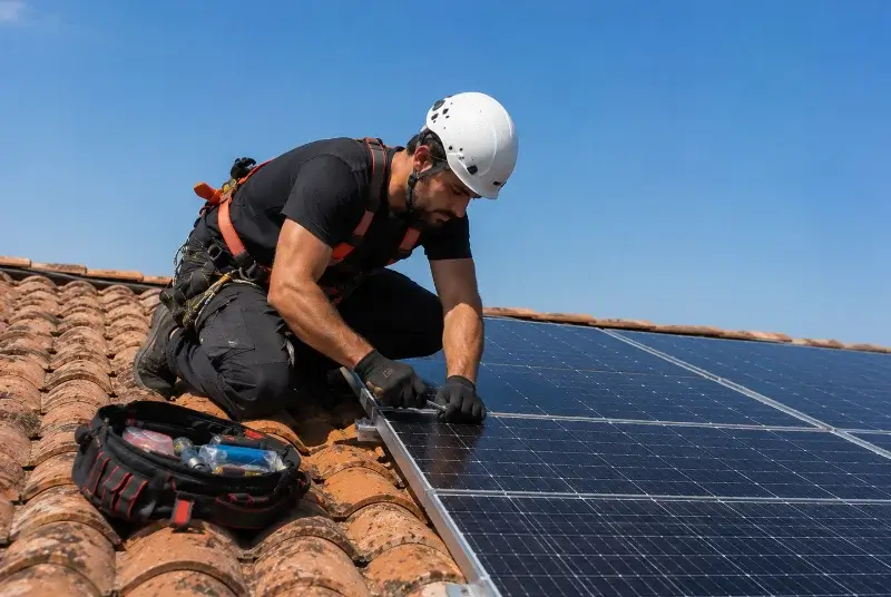 Maintenance et monitoring de panneaux solaires à Saint-Hippolyte-de-Montaigu